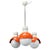 Czechoslovak Space Age Orange and Opaline Glass Chandelier from Napako, 1970s For Sale - Image 17 of 17