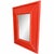 Vintage Woven Rattan Mirror – Caribbean Coral Striking vintage woven rattan mirror featuring a bold, architectural frame...