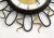 Wall Clock with Black and Gold Wrought Iron Decor, 1960s For Sale - Image 6 of 11