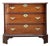 Vintage Regency Mahogany Bow Front Chest of Drawers For Sale
