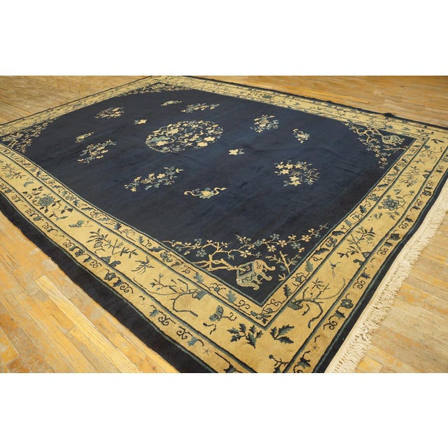 Antique Chinese Peking rug, size: 10' 0'' x 13' 4''.
