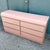 Postmodern Postmodern Pink Gloss Laminate Waterfall Dresser For Sale - Image 3 of 12