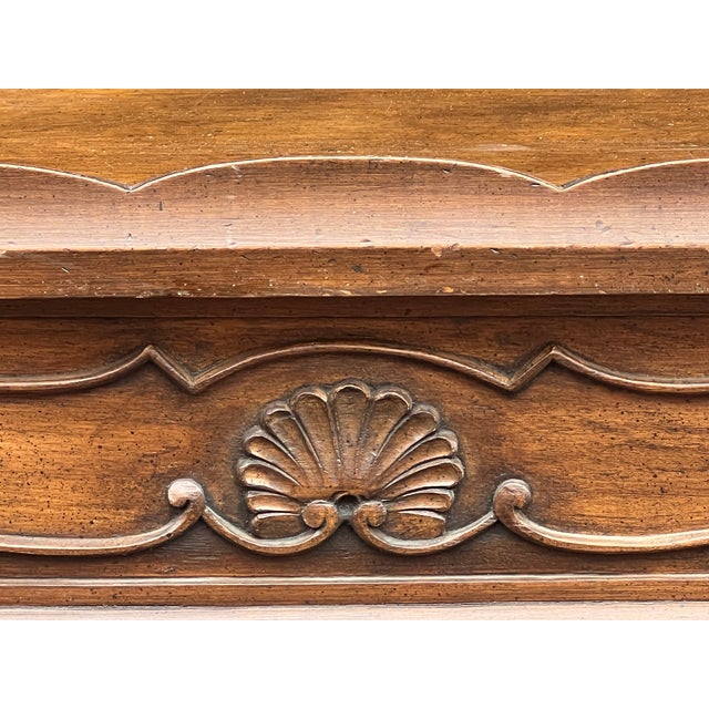 Late 20th Century Carved French Side Table With Drawer For Sale - Image 11 of 12