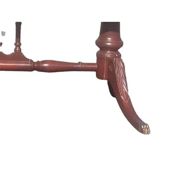 Early 20th Century Vintage Cherry Pedestal Coffee Table 1920s For Sale - Image 5 of 9