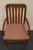 Brown Drexel Furniture Woodbriar Collection Rustic European Slat Back Dining Arm Chair For Sale - Image 8 of 9