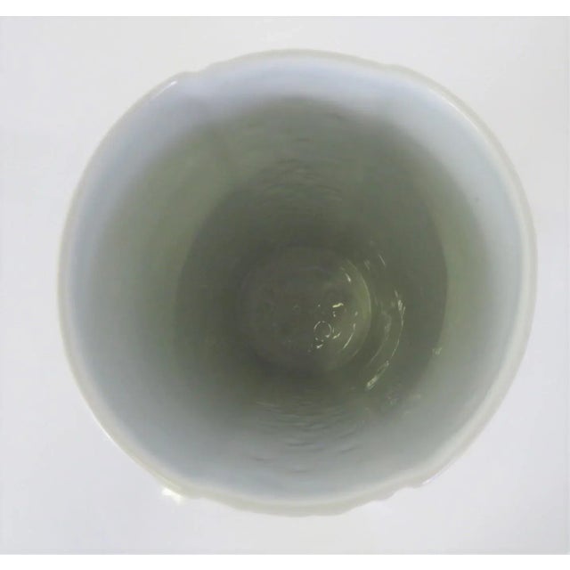 Ceramic 1970s Style of Tapio Wirkkala White Ceramic Vessel by Naaman Artline Porcelain, Israel For Sale - Image 7 of 11