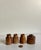 The Victorian School Room Set of 4 Salt-Glazed Stoneware Ink Pots, C 1880 Pair of Antique Victorian Stoneware Master Jars (Coordinates With Set of 4 For Sale - Image 13 of 14