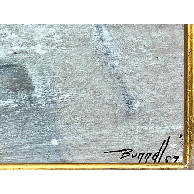 Original Mid Century Modern Abstract Oil Painting by Charles Bunnell For Sale In New York - Image 6 of 6