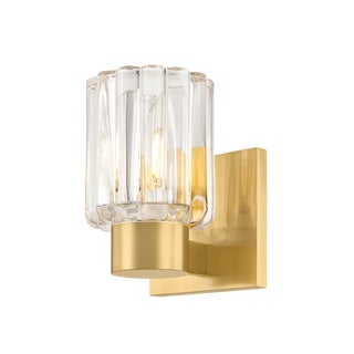 Mitzi Danae 4.25 in. 1 Light Bath and Vanity in Aged Brass Finish For Sale