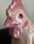 Farmhouse Vintage Mid 20th Century Speckled Pink Ceramic Chicken/Hen Planter For Sale - Image 3 of 12