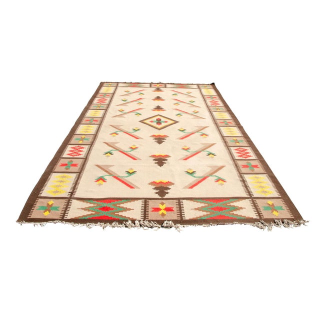 Large Vintage Modern Kilim Rug, 1970s For Sale - Image 16 of 16