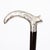 Antique French Art Nouveau Silver Topped Walking Cane Stick, 1890s For Sale - Image 3 of 15