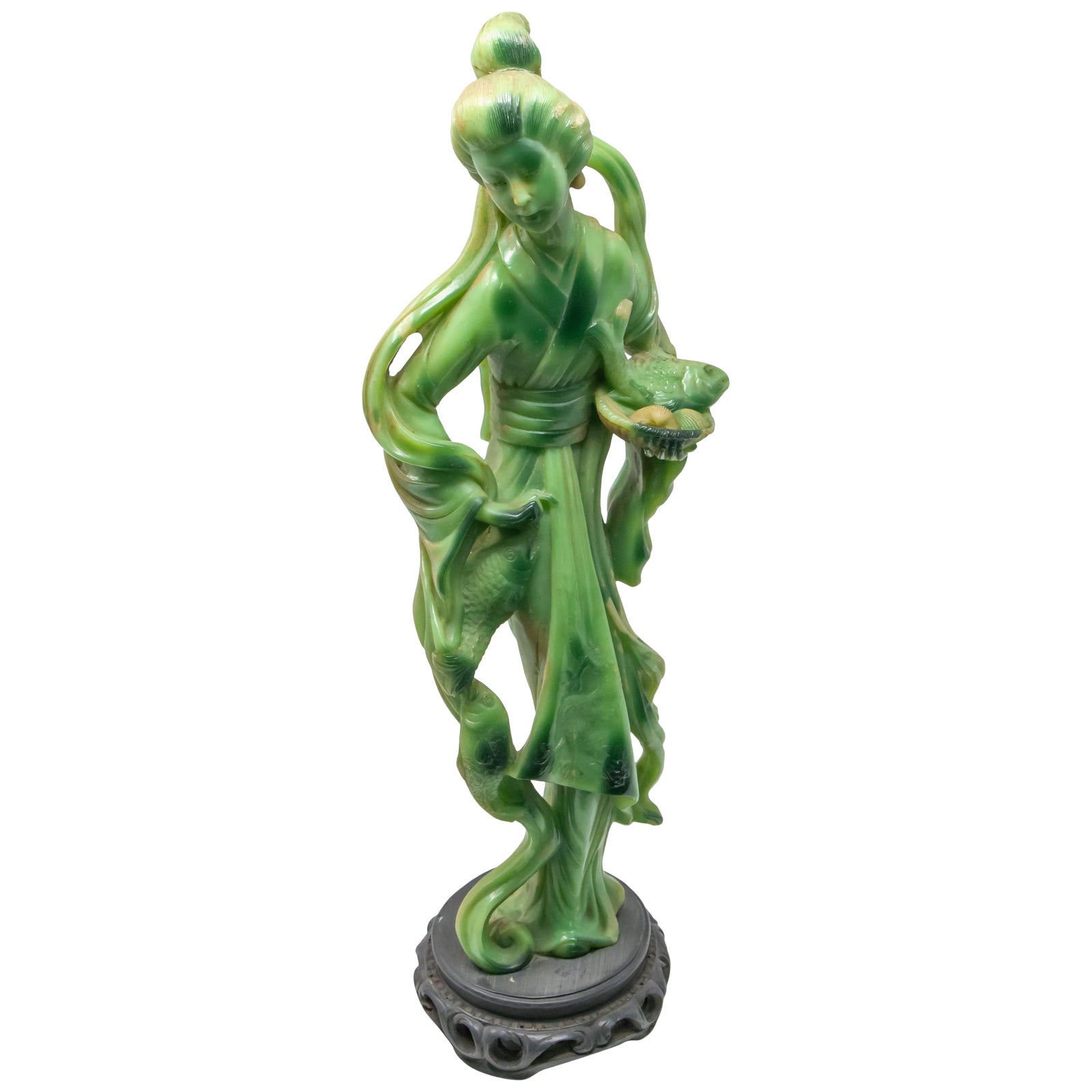 Italian Standing Geshia on Base | Chairish