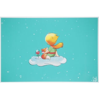 Antoine De Saint-Exupery, Le Petit Prince et le renard, Lithograph For Sale