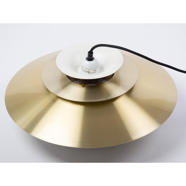 Metal Vintage Danish Verona Hanging Lamp by Kurt Wiborg for Jeka, 1980s For Sale - Image 7 of 11
