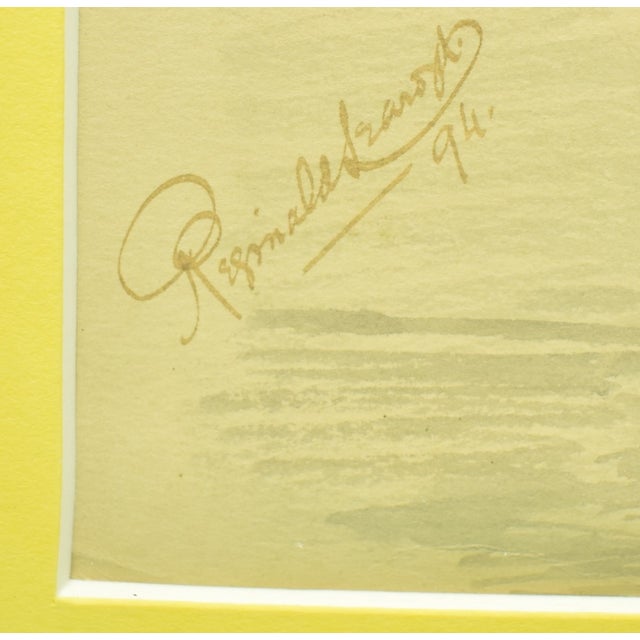 Traditional "Dapper Huntsman" C1894 Watercolour by Reginald ? For Sale - Image 3 of 5