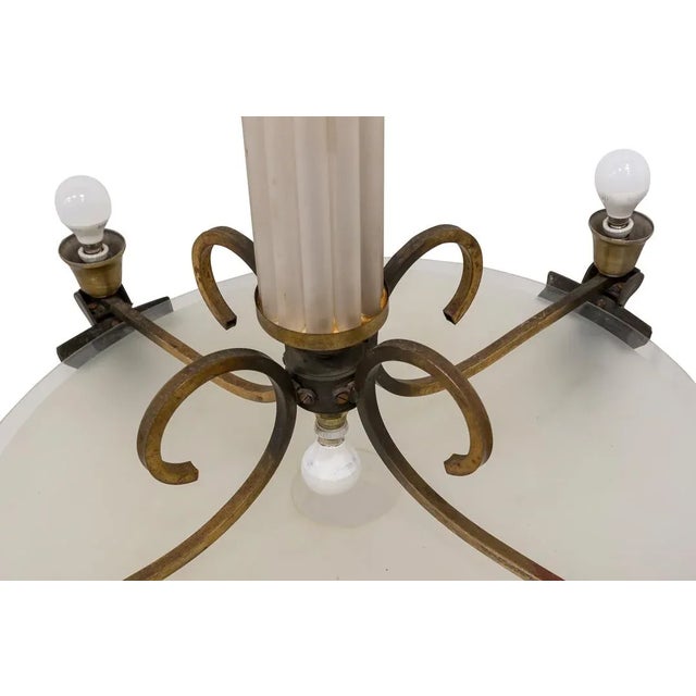 Art Deco French Ceiling Lamp, 1930s For Sale - Image 6 of 7