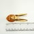 Abstract Maxim Rabbit Brooch Large Ears Gold Plated 1960s Vintage Pin For Sale - Image 3 of 4