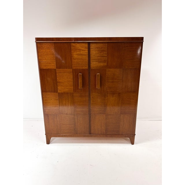 Brown 1940's Swedish Mahogany Cabinet For Sale - Image 8 of 8