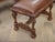 Wood Bench for Theodore Alexander, William's Window Seat, Ornate Base W Leather Cover For Sale - Image 7 of 15