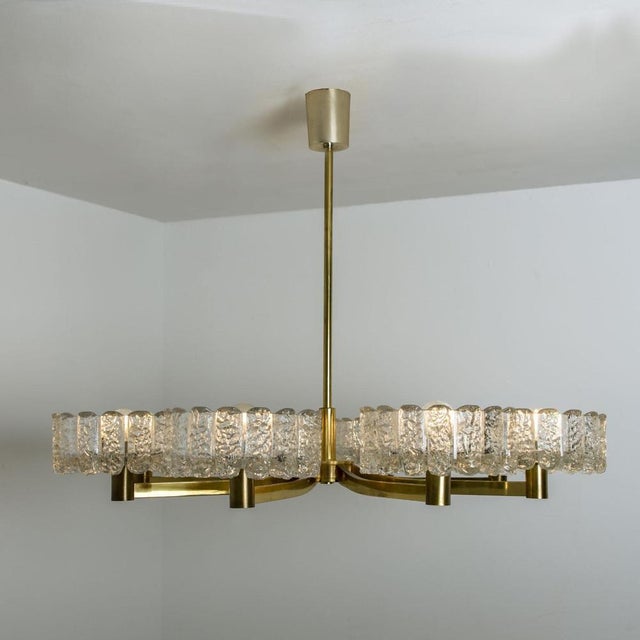Large Chandelier from Orrefors, 1960s For Sale - Image 11 of 18