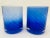 Cobalt Blue Drinking Glassware Set of 4 Spiral Lowball Italy 1980s For Sale In Palm Springs - Image 6 of 12