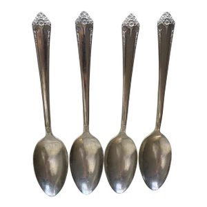 Vintage Rogers & Bro Reinforced Silver Plate Teaspoons- Set of 4