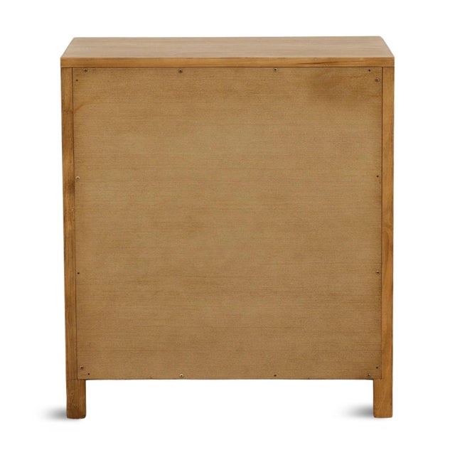 Wood Andrea Three-Drawer Contemporary Pine Nightstand For Sale - Image 7 of 7