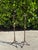 Late 20th Century Vintage 30” Sculptural Iron Candlesticks With Aged Patina, Pair For Sale - Image 5 of 12