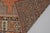 Orange 1950s Low Pile Distressed Wool Rug, Authentic Turkish Accent Rug For Sale - Image 8 of 10