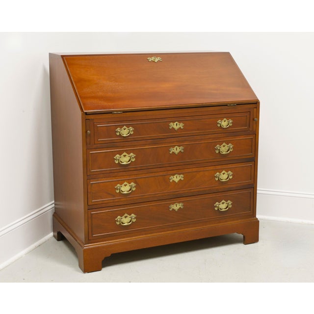Mid 20th Century Mahogany Chippendale Slant Front Secretary Desk For Sale - Image 14 of 14