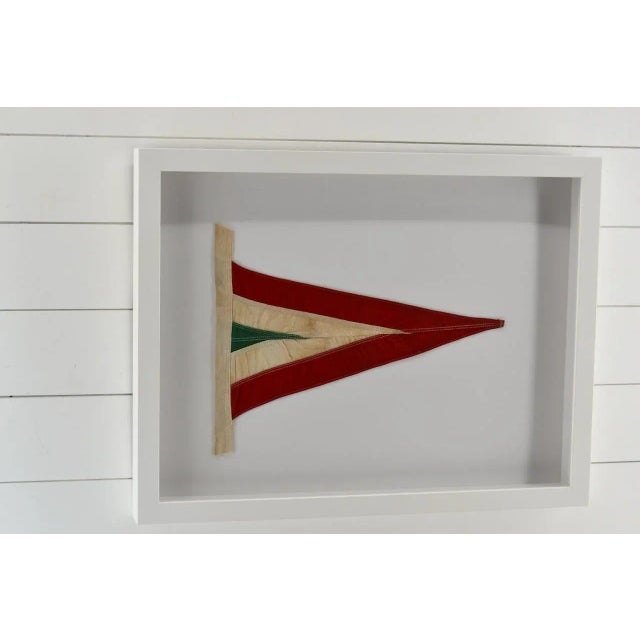 Contemporary Coastal Wall Decor of Vintage Sailing Boat Pennant For Sale In Atlanta - Image 6 of 6