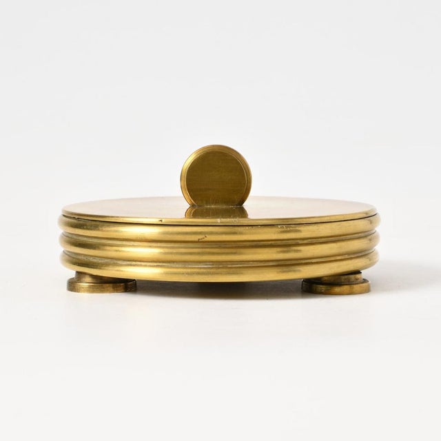 German Art Deco Brass Box, 1930s For Sale - Image 10 of 11