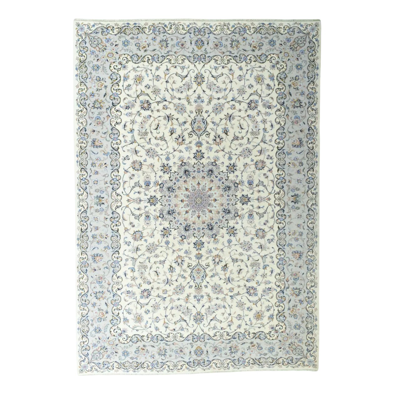 Hand-Knotted Kashan Oriental Rug | Chairish