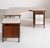 Mid-Century Modern Corner Desk in Painted Metal, Wood, Formica, and Brass by Sergio Coradeschi, 1950s For Sale - Image 3 of 7