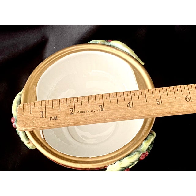 Fitz and Floyd Vintage Fitz and Floyd Figurative Cat Lidded Trinket/Candy Dish For Sale - Image 4 of 13