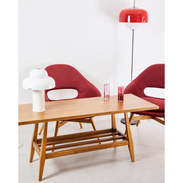 Space Age Red Chrome Floor Lamp, 1970s For Sale - Image 6 of 7