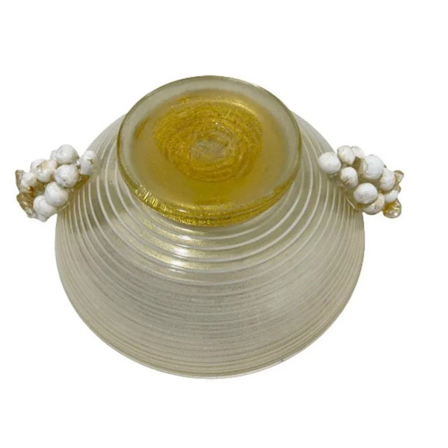 Murano Glass Bowl with Bunches of Grapes by Ercole Barovier & Toso, Italy For Sale - Image 5 of 10