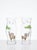 Pair of Glass Hand-Painted African Wildlife Hurricane For Sale - Image 4 of 12