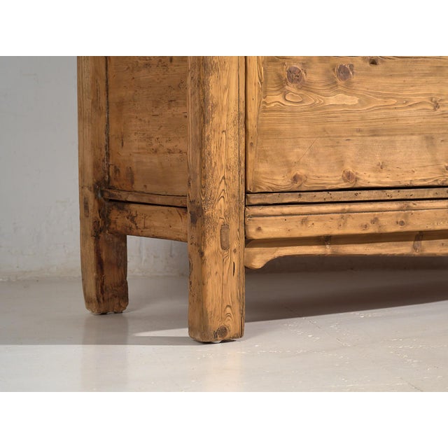 Wood Antique Sideboard with Two Doors, 1900 For Sale - Image 7 of 18