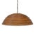 1960s Large Italian Rattan Dome Pendant Light For Sale