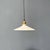 Vintage White Opaline Bowl Pendant Lamp with Brass Fitting, 1930s For Sale - Image 12 of 12
