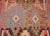 Textile Antique Caucasian Kazak Kilim, Handwoven Wool, Geometric Design, Terracotta & Turquoise, 6x11 For Sale - Image 7 of 18