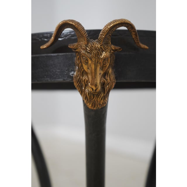 Labarge Regency Style Rams Head Round Occasional Table For Sale In Philadelphia - Image 6 of 13