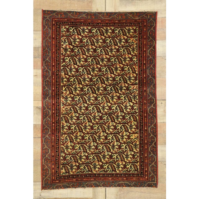 Vintage Persian Malayer Rug, 02'09 X 05'10 For Sale - Image 9 of 11