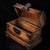 1990s Vintage Huali Wood Jewelry Box With Mother-of-Pearl Bird & Floral Inlay and Brass Hardware For Sale - Image 5 of 9