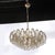 Brass Modernist Hand-Blown Murano Smoked Glass Polyhedral Chandelier in Brass Fittings For Sale - Image 8 of 18