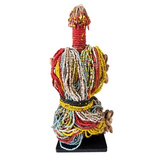 Superb African Fertility Doll Cameroon 11" H W/Stand For Sale