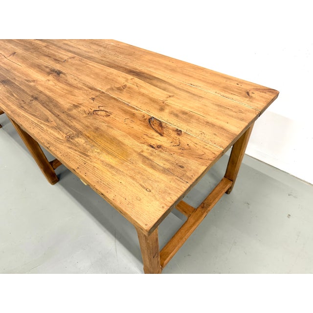 Farmhouse Table in Pine, 1950s For Sale - Image 18 of 18