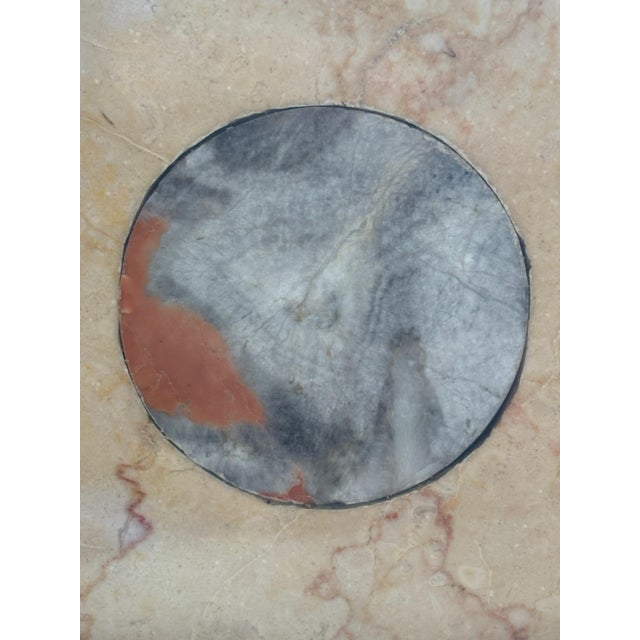 20th Century Italian White and Rouge Marble Obelisk With Specimen Plinth For Sale - Image 4 of 6